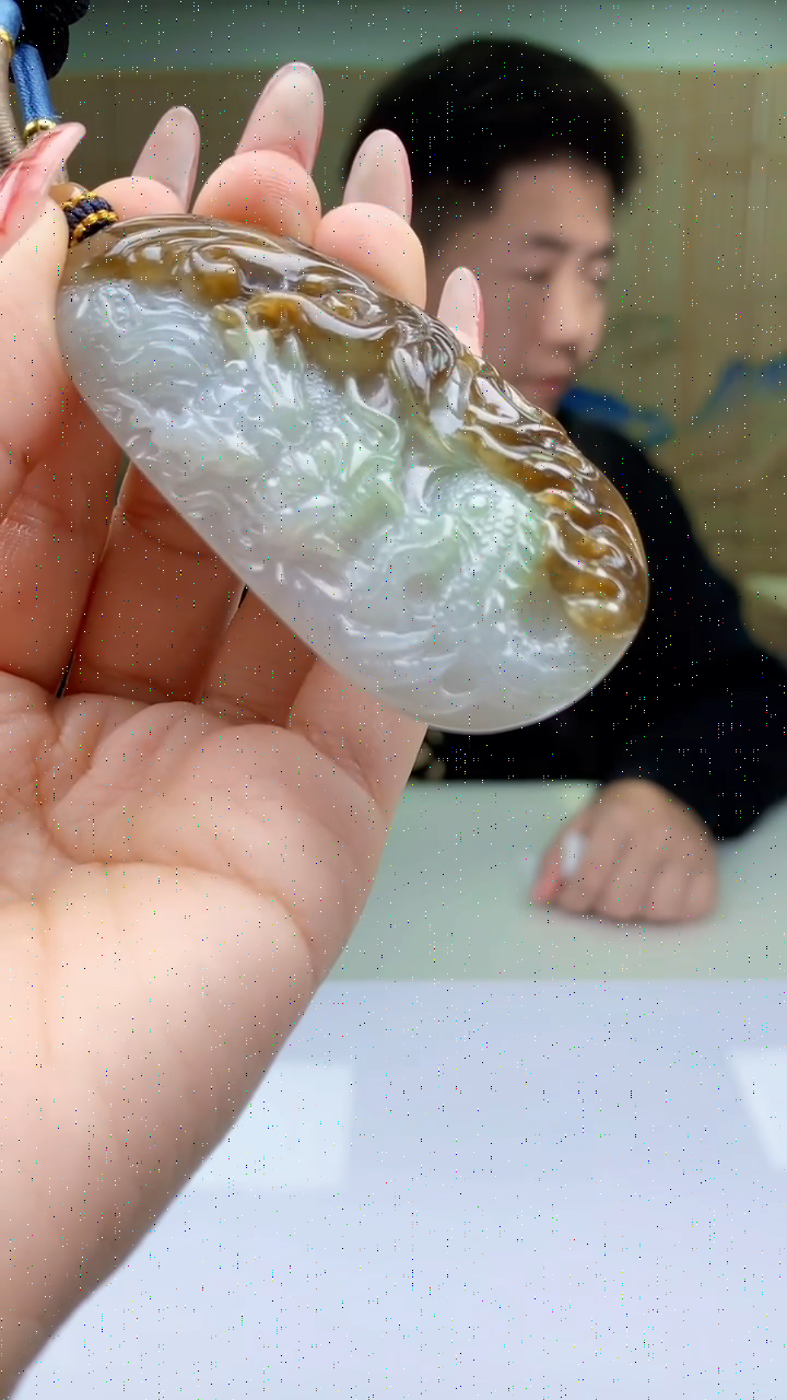 【闪购商品】定制翡翠未镶嵌4917ty-毛货挂件88