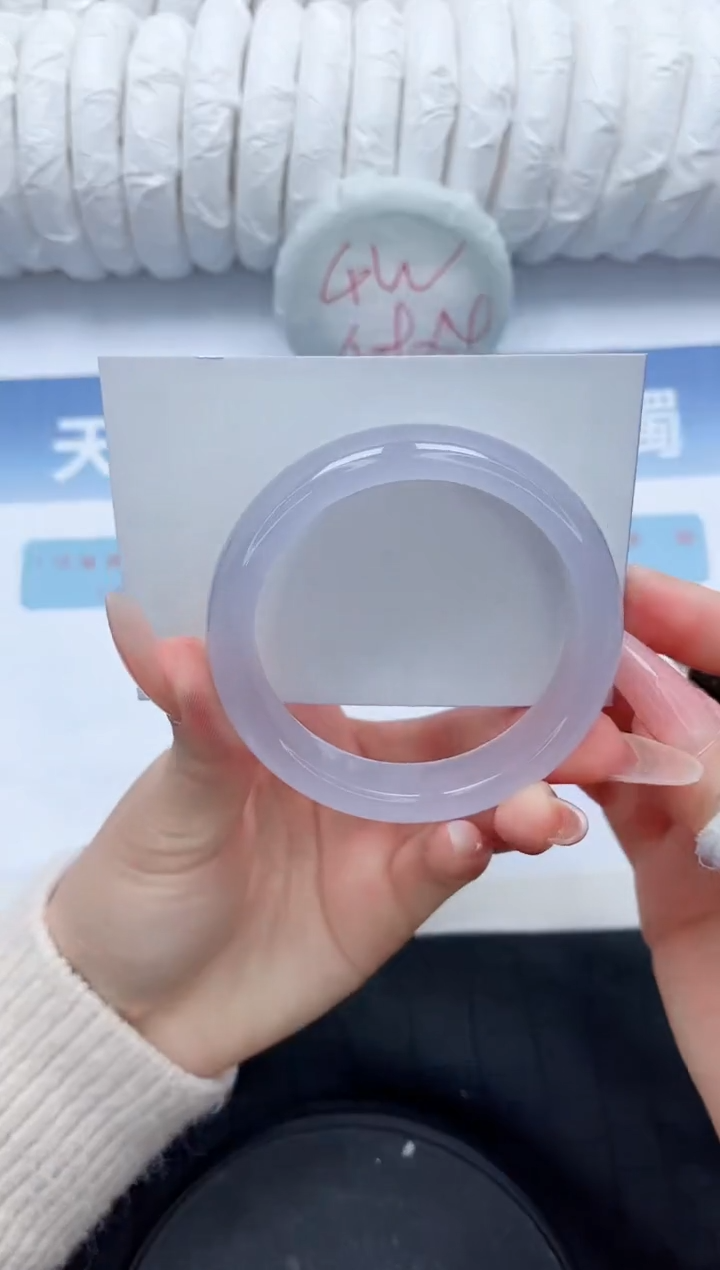 【闪购商品】石英质玉手镯未镶嵌L305-54.2