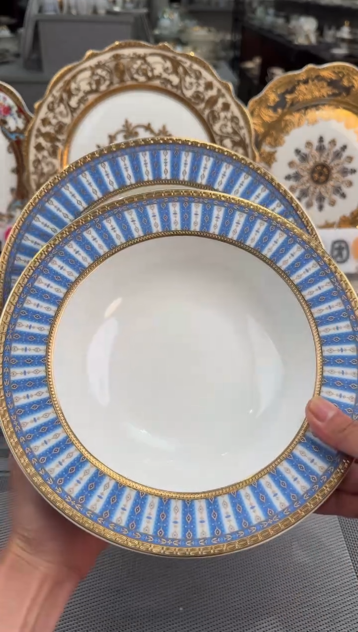 【闪购商品】瓷片8.5英寸草帽盘2个福利款