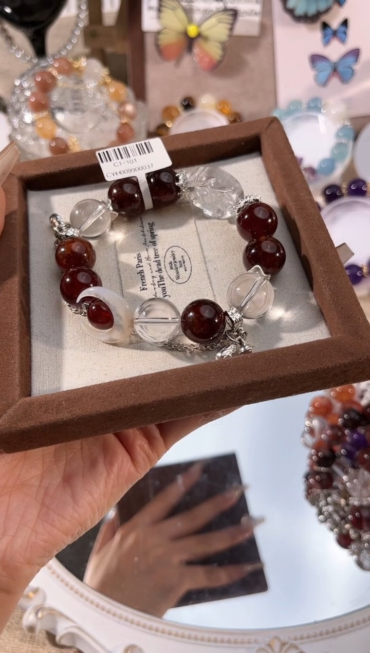 【闪购商品】水晶手链未镶嵌多样性发货颜色微差发其一