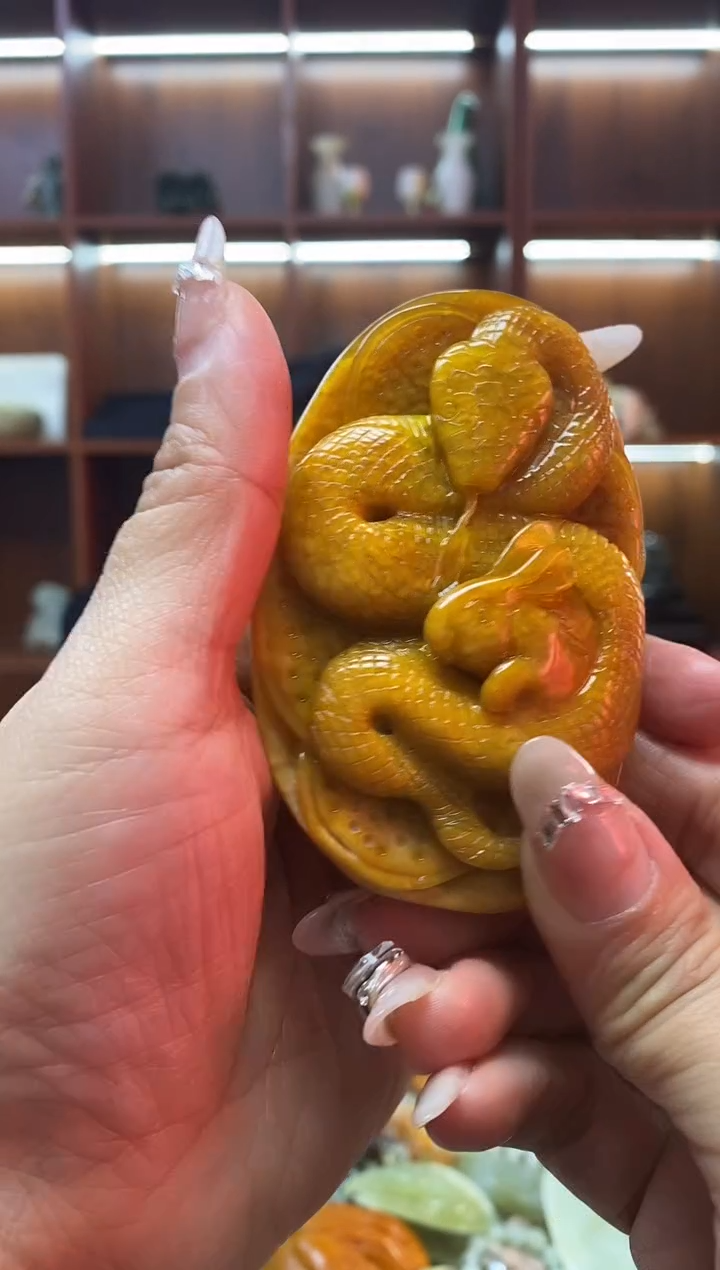 未镶嵌蛇纹石玉手把    