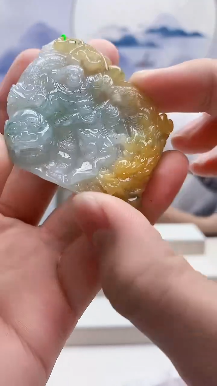 未镶嵌定制翡翠4868bb-毛货挂件41
