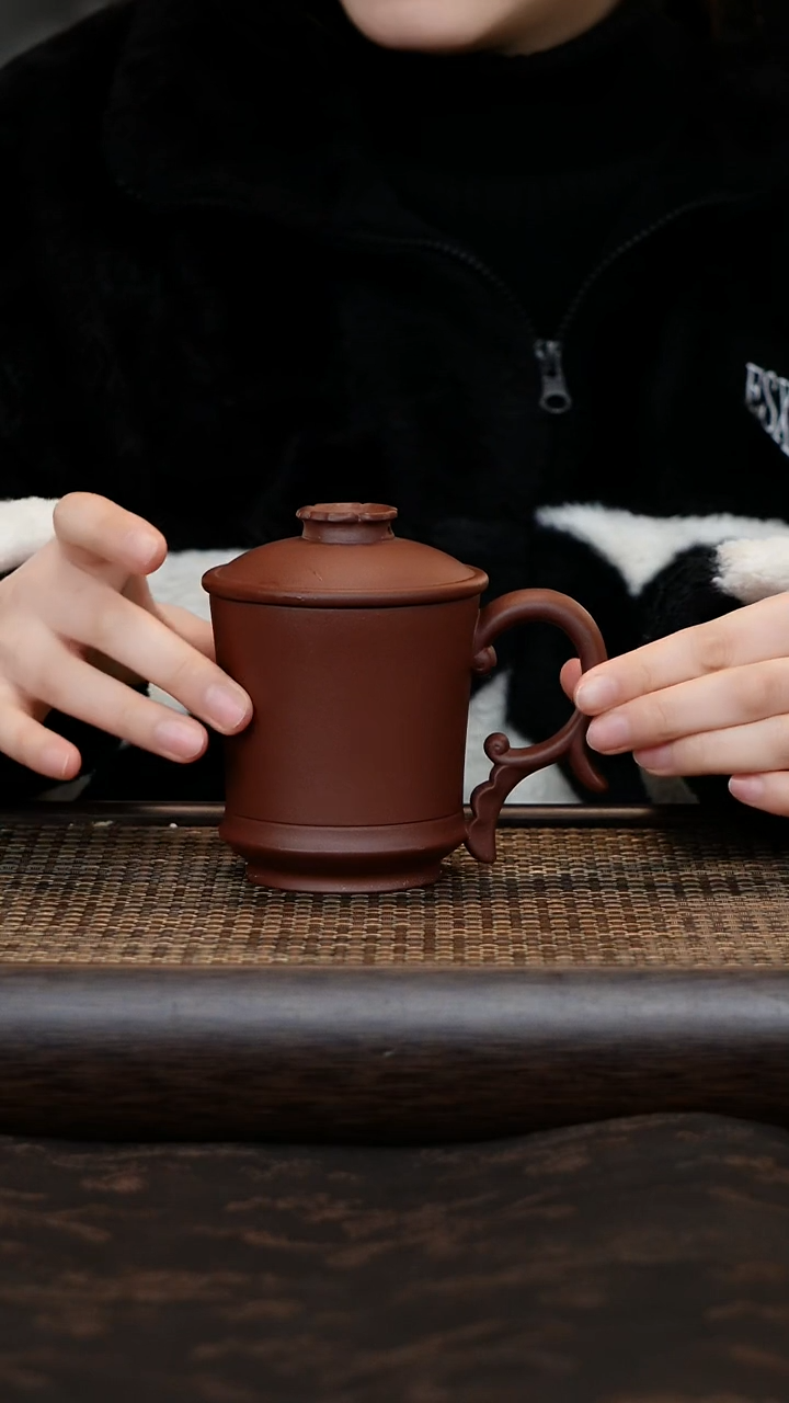 【闪购商品】紫砂茶杯福莲杯老板杯