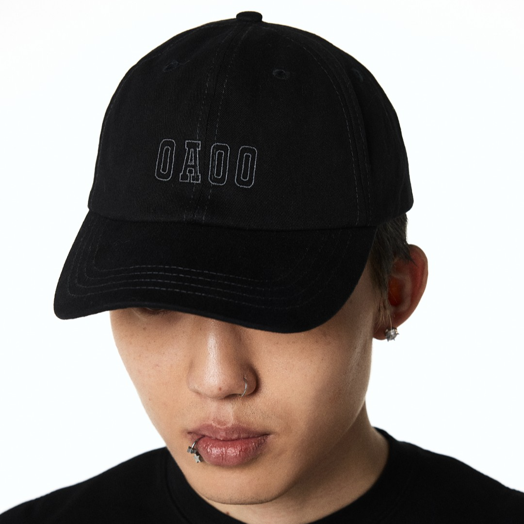 【超级福袋】OaOO [O'CAP 01] 斜纹棉布logo基础刺绣鸭舌棒球帽