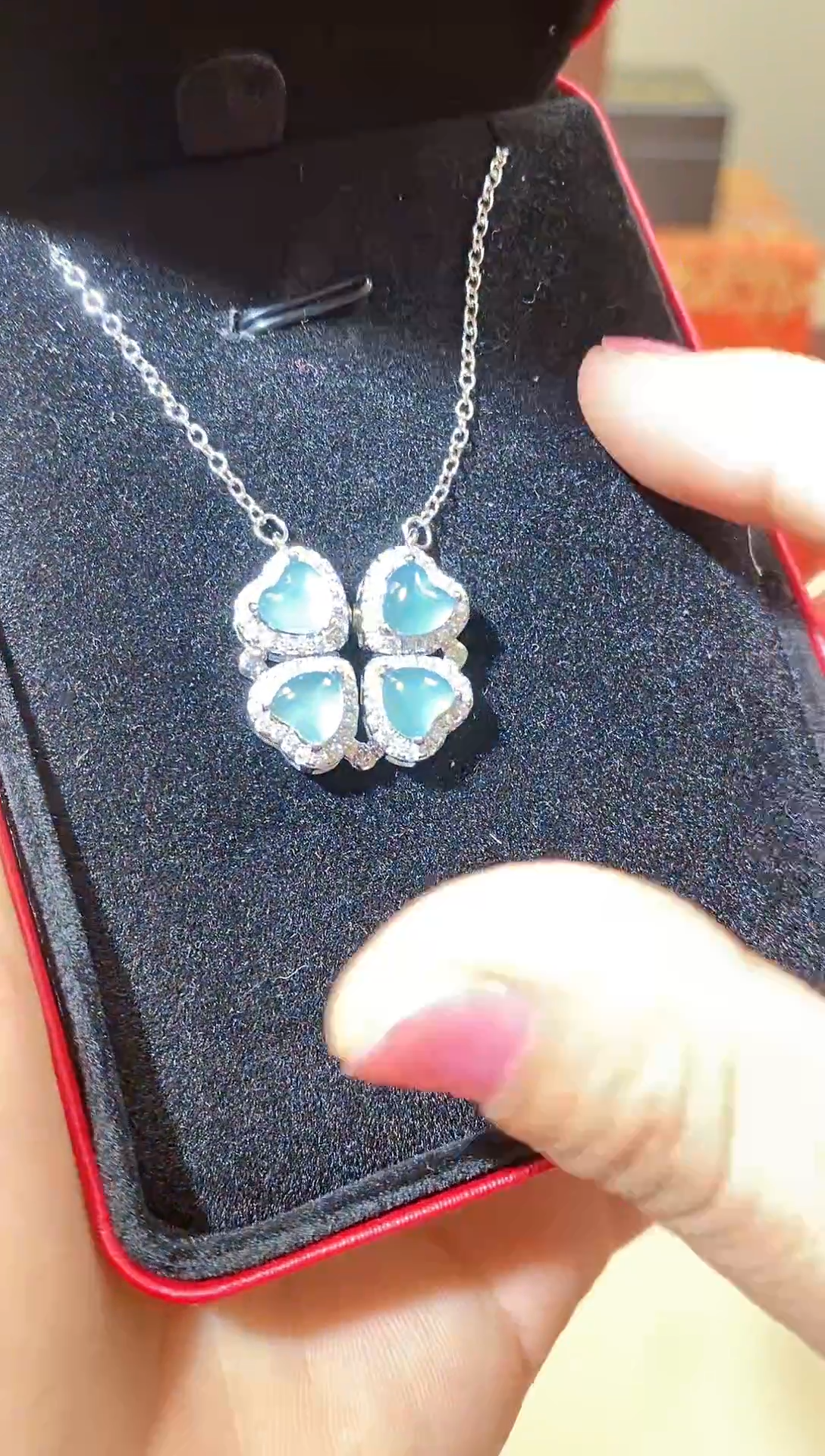 【闪购商品】翡翠颈饰合金天然A货翡翠