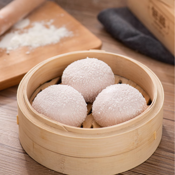 【顺丰包邮】广东特色早餐包子雪山香芋包300克6个广州早点早茶粤式风味美食次日达广式早茶