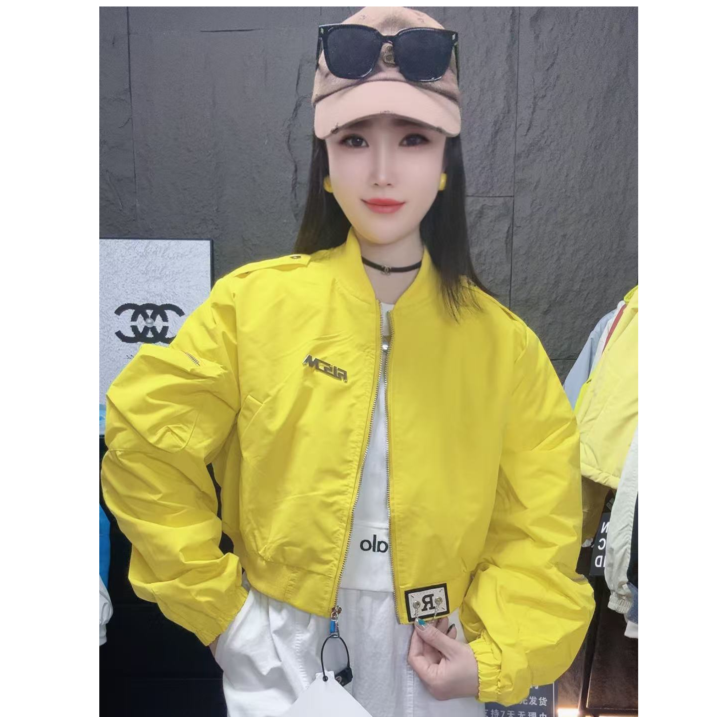 568休闲百搭短款棒球领夹克外套