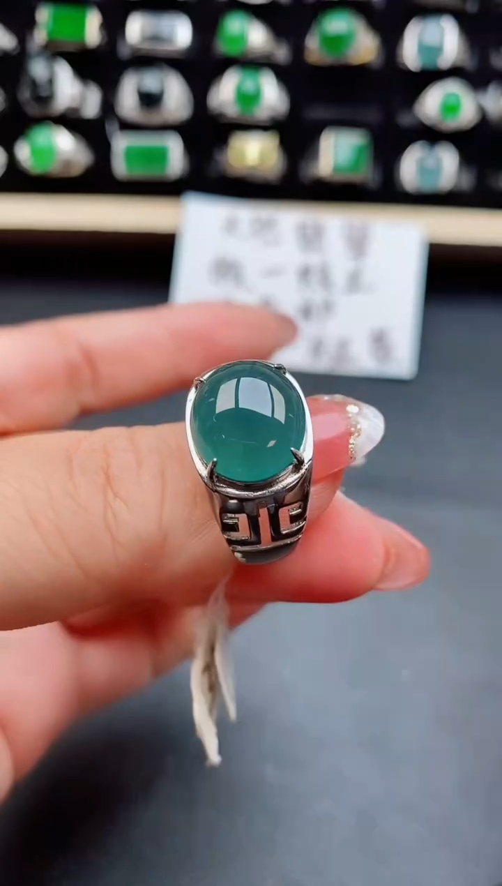 【闪购商品】翡翠戒指银S925镶嵌121212