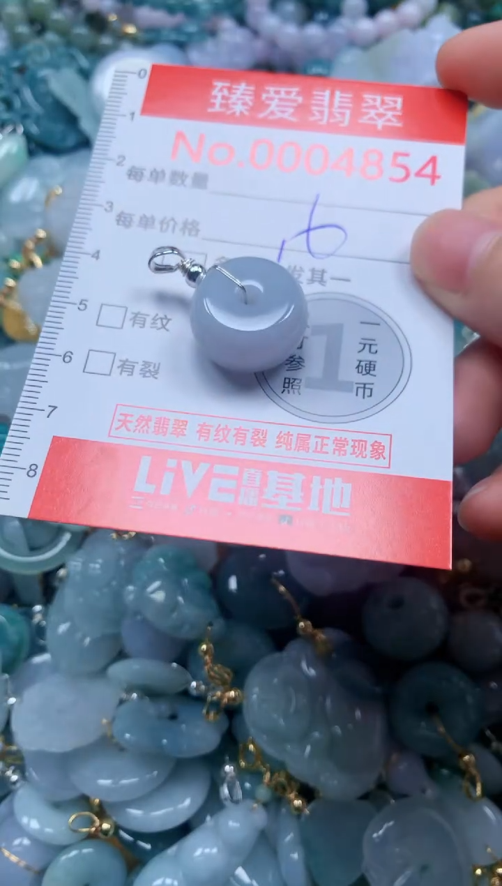 翡翠未镶嵌吊坠(不含链)4854