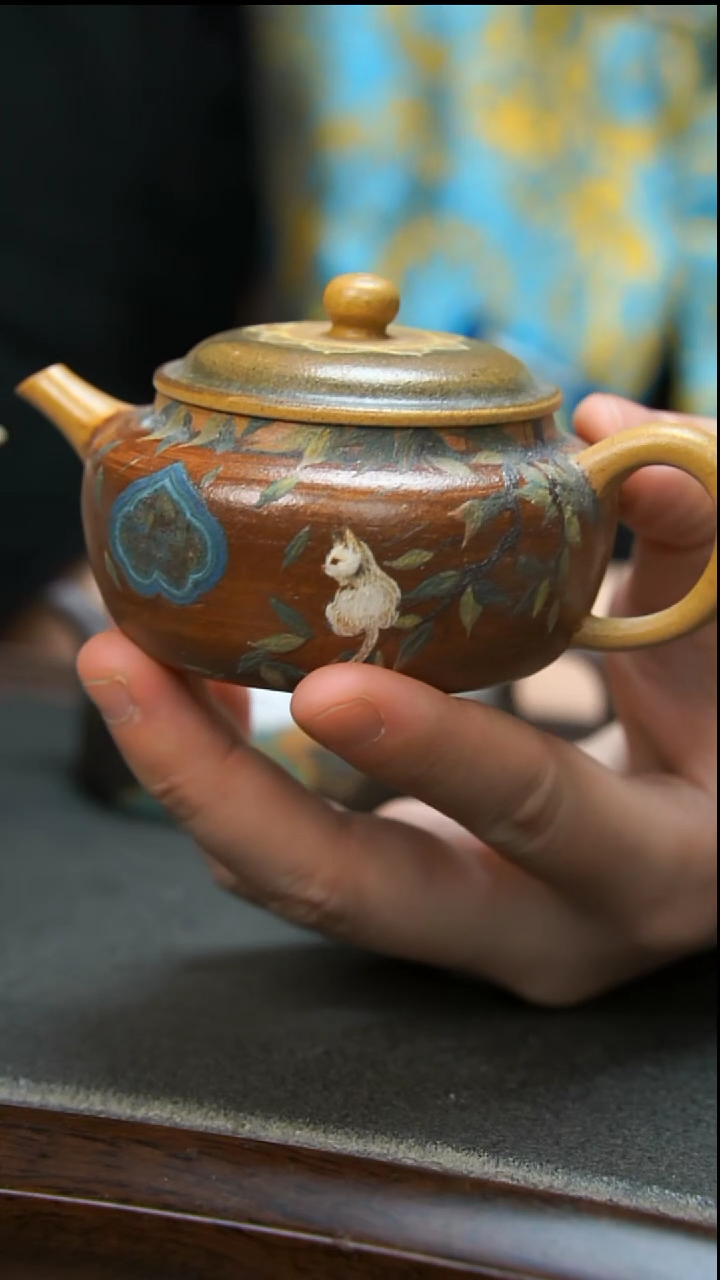 【闪购商品】紫砂茶壶国风故宫猫咪壶