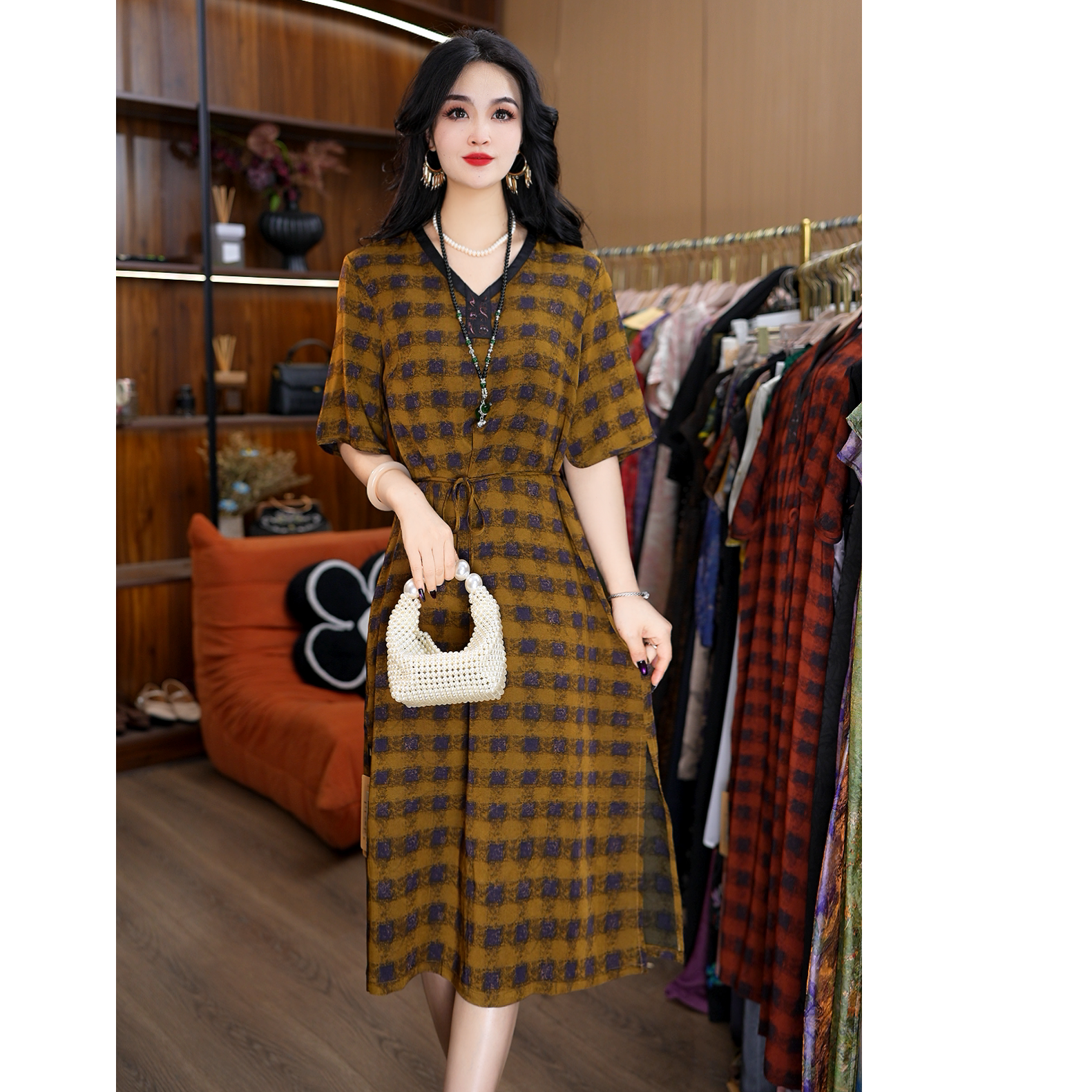 1-3296-10新款时尚连衣裙