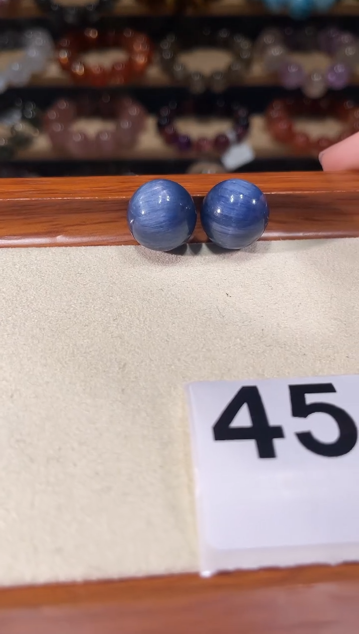 未镶嵌手链水晶A454蓝晶石单珠多样性发一