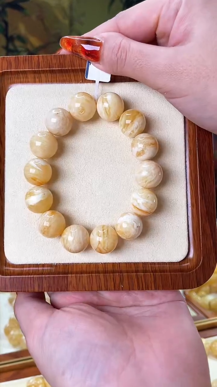 【闪购商品】蜜蜡裸石未镶嵌手串