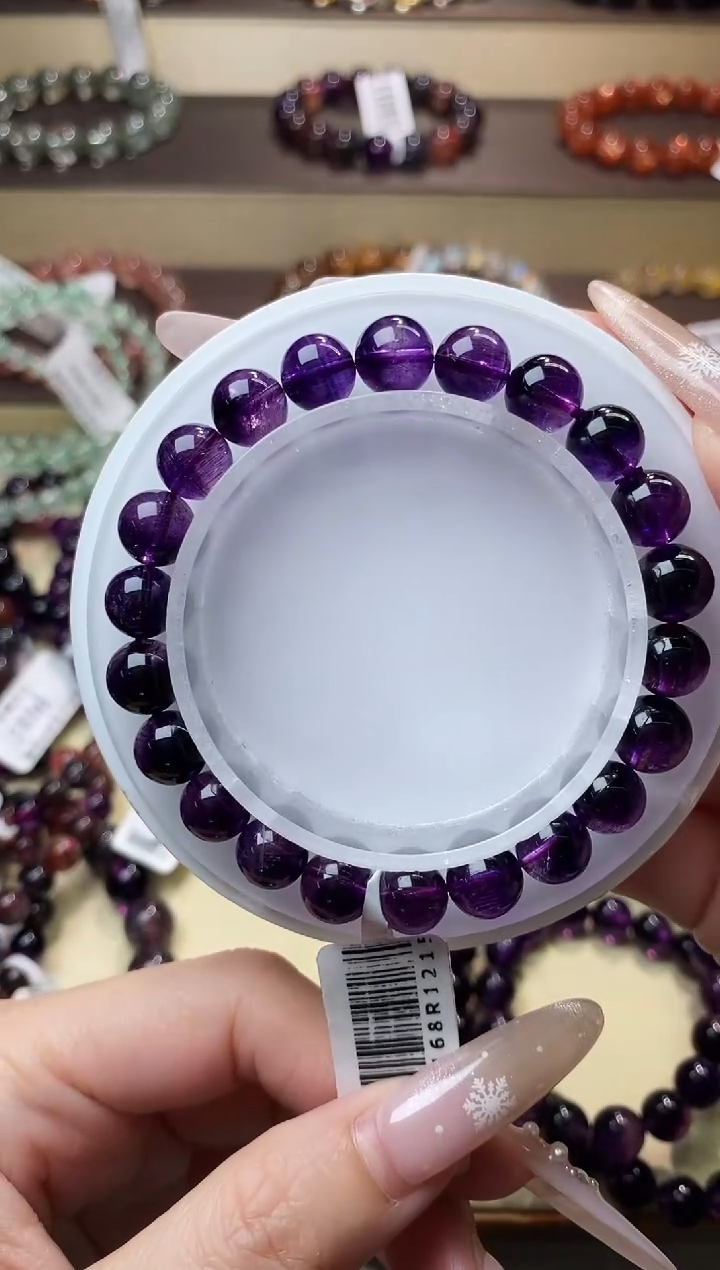 【闪购商品】水晶手链未镶嵌紫超七8m+