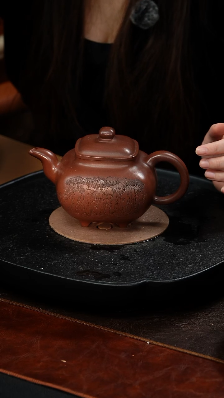 茶壶紫砂程辉 宝珍传炉54 底槽清 620毫升