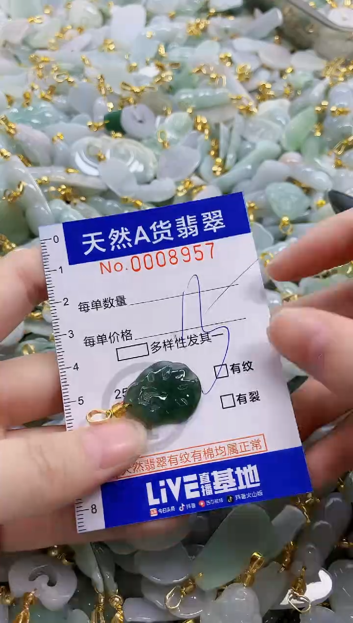 颈饰未镶嵌翡翠天然A货翡翠