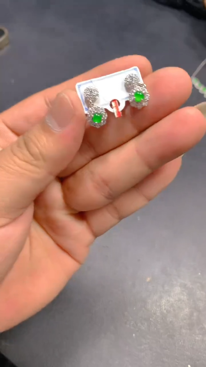 【闪购商品】翡翠耳饰未镶嵌0783374554/多样性发一