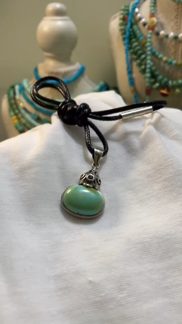 未镶嵌绿松石珠宝奇石福禄吊坠