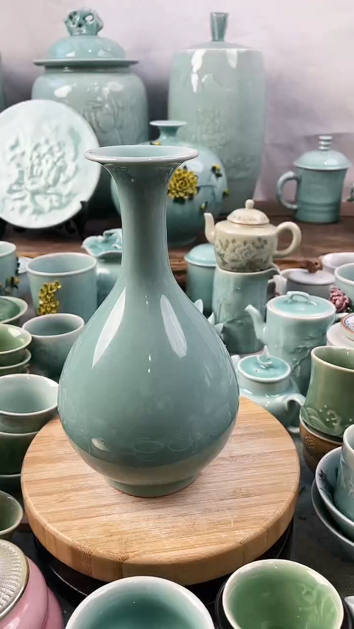 【闪购商品】纯手工 特价 微瑕 慧仙青瓷