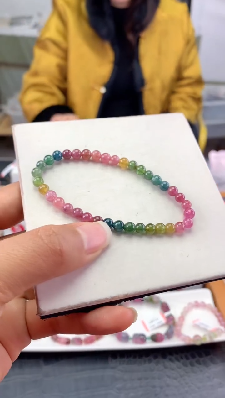 未镶嵌手串碧玺多样性发一条