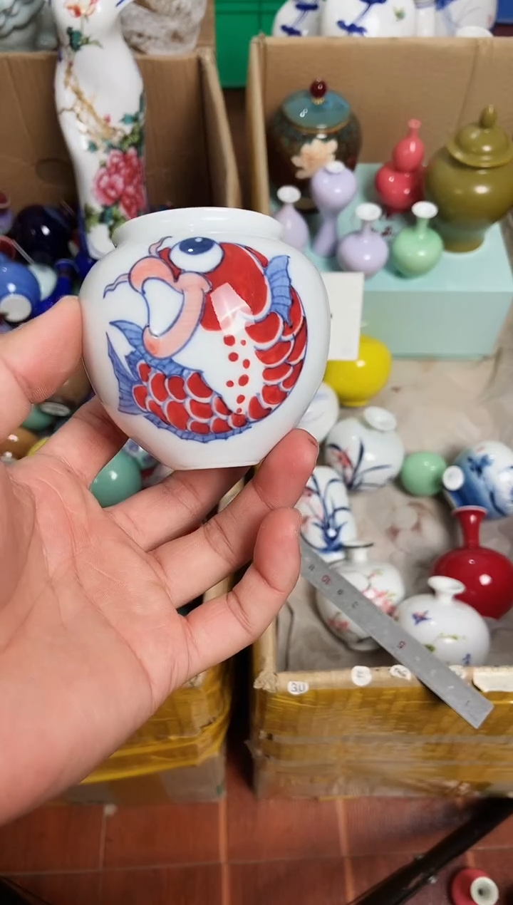 【闪购商品】摆件2.1晚景德镇手工陶瓷摆件