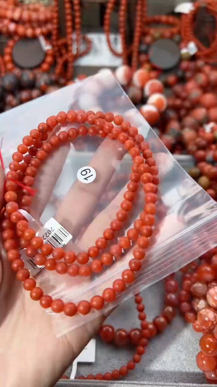 【闪购商品】南红玛瑙未镶嵌手串5+