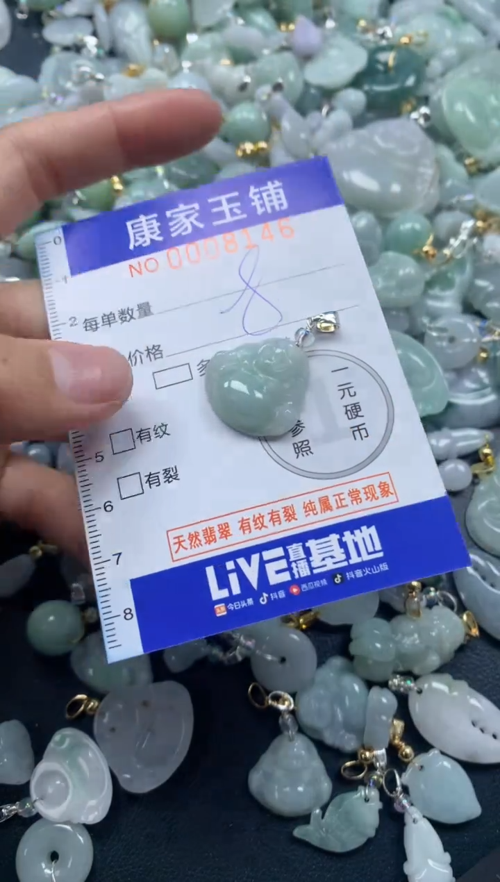 颈饰未镶嵌翡翠8146