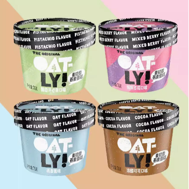 OATLY噢麦力冰淇淋麦轻雪雪糕开心果燕麦原味缤纷多莓浓醇可可杯