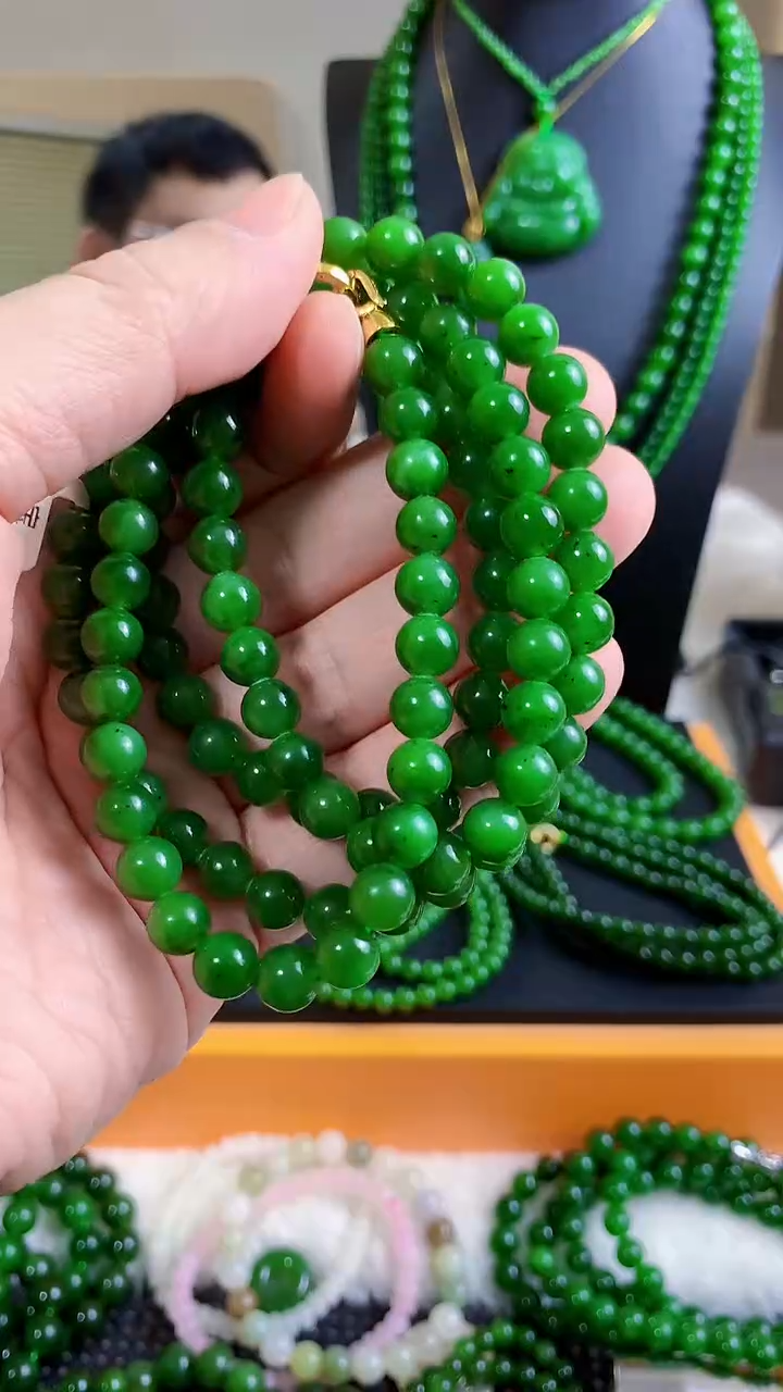 【闪购商品】和田玉（碧玉）项链未镶嵌8