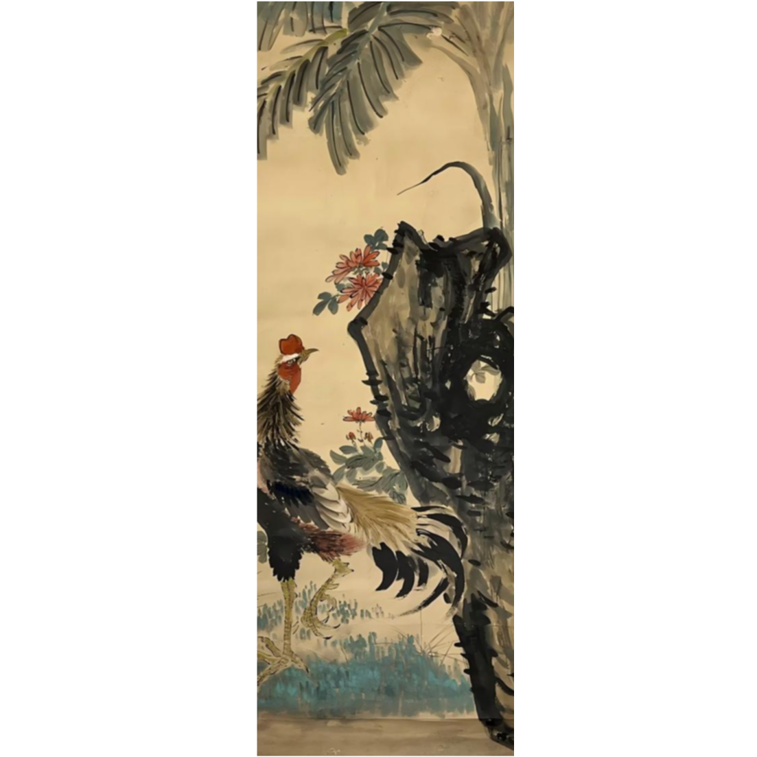 【辽拍美术】大吉图  V240108-4-02  （5.3平尺）镜片  yy21t