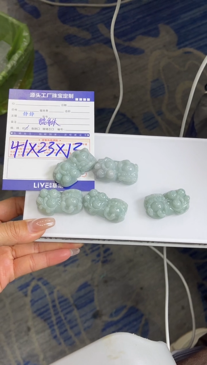 【闪购商品】翡翠颈饰未镶嵌貔貅多样性/发一件（赠绳）