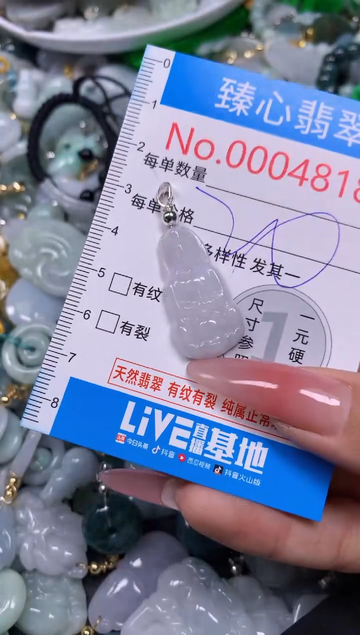【闪购商品】翡翠颈饰未镶嵌含绳0004718