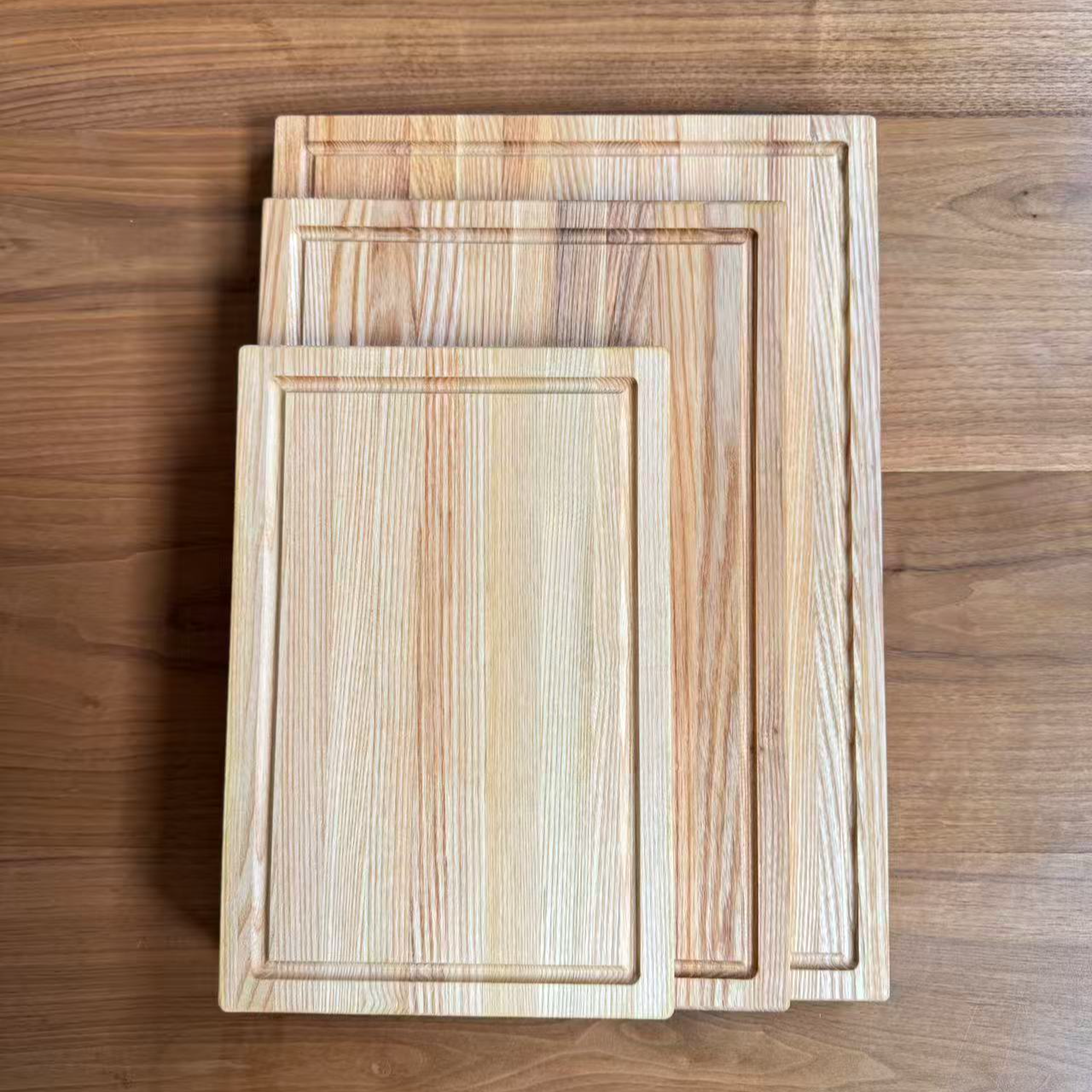 白蜡木长方形板复古木板茶案干泡台 有拼版