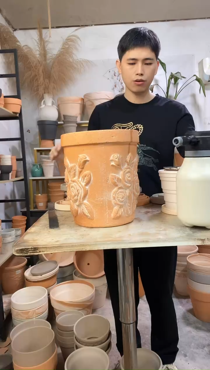 瑕疵无售后24*28红陶 1盆无托