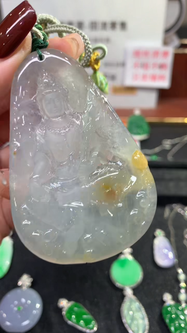 【闪购商品】翡翠吊坠(不含链)未镶嵌度母回流不退不换|7800+0