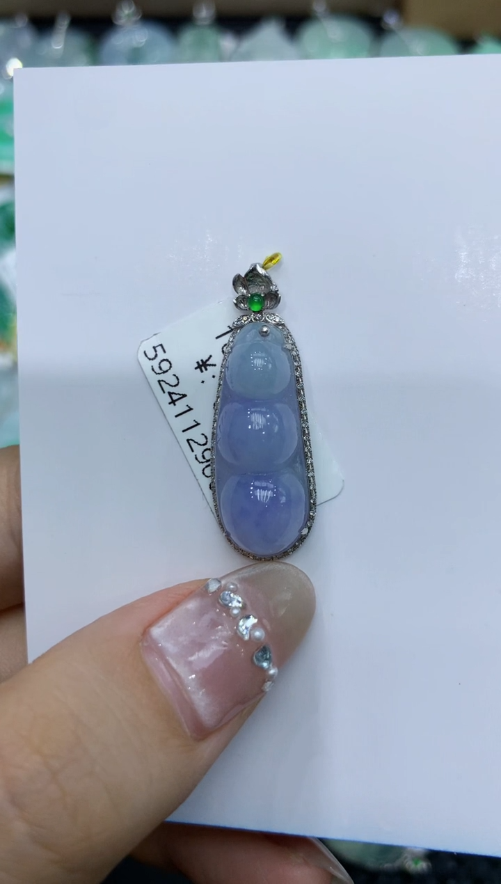 【闪购商品】翡翠颈饰18K金镶嵌222222222