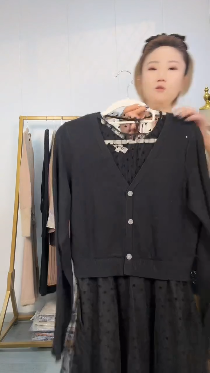 @***＆高品质黑色蕾丝连衣裙