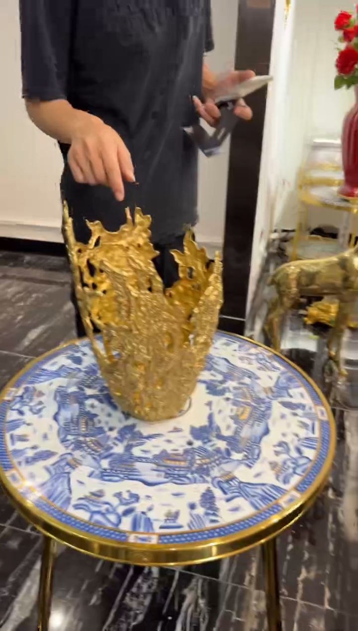 黄铜黛姿家居装饰品摆件  