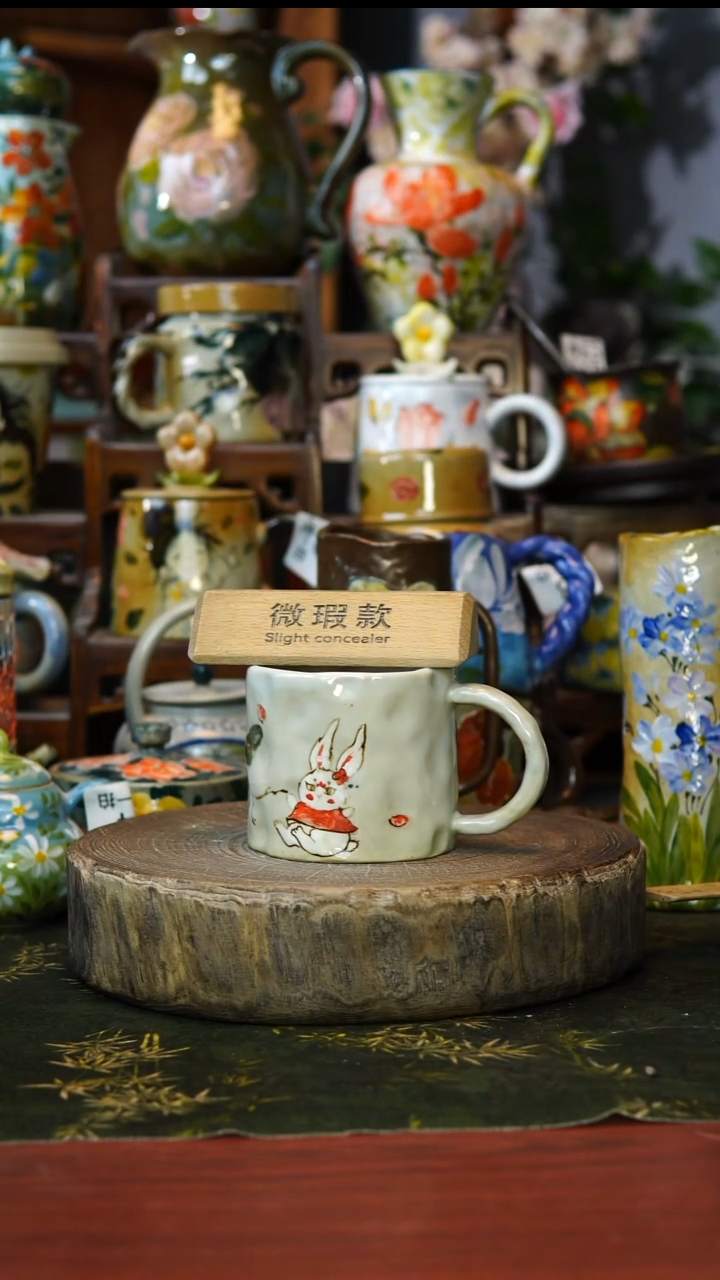 陶瓷131号微瑕景德镇手工手绘釉下彩陶瓷