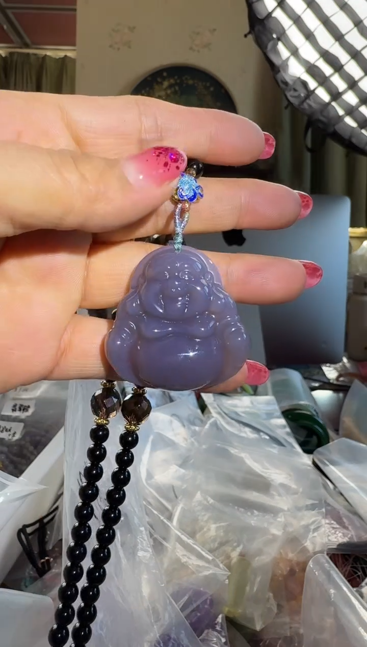 【闪购商品】玛瑙/玉髓吊坠(赠链)未镶嵌玉髓佛公吊坠