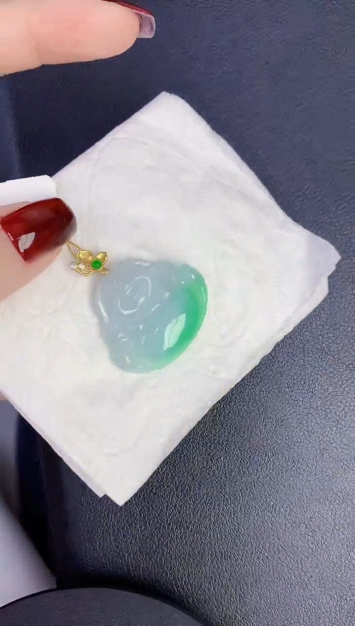 颈饰未镶嵌翡翠缅甸天然翡翠A货