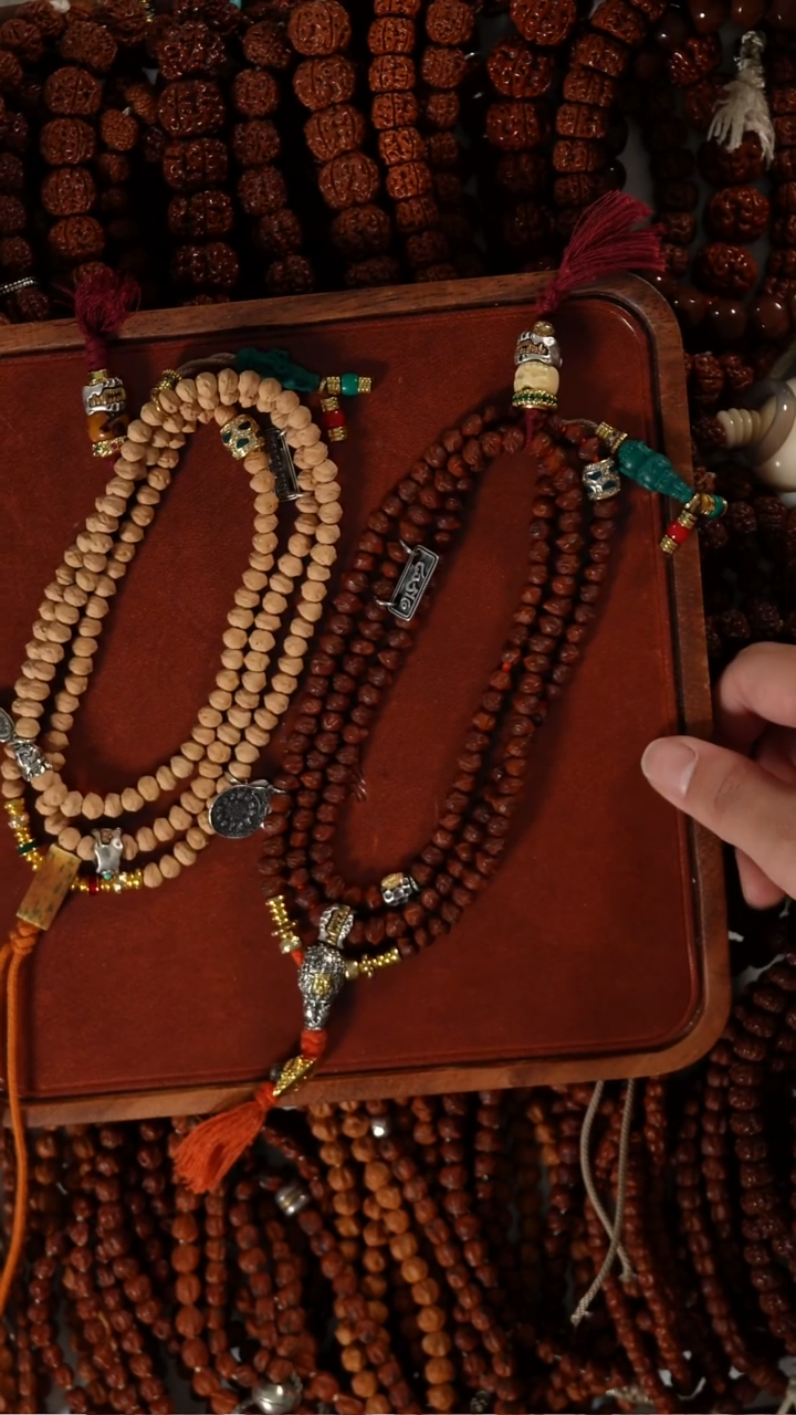 柏香籽/百香籽吊坠【葡萄亲搭】原装百香搭配精品长串白茬