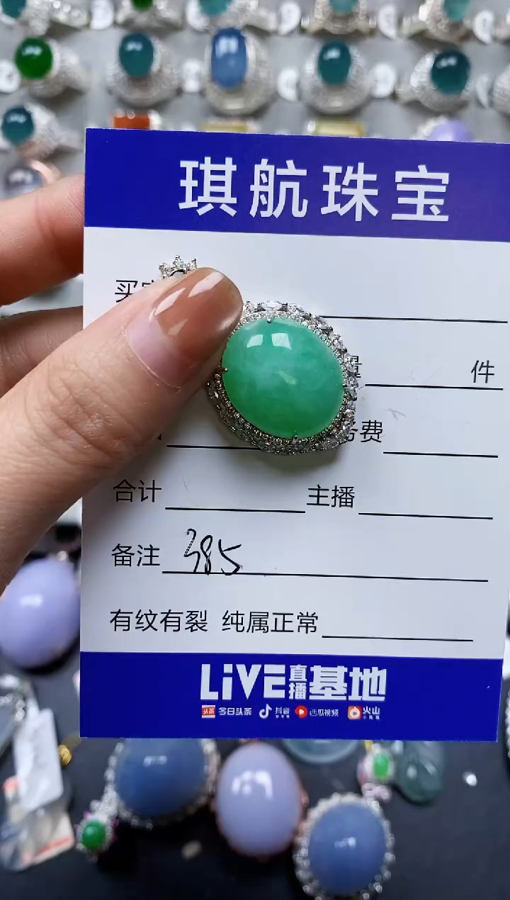 【闪购商品】翡翠颈饰银S925镶嵌0386