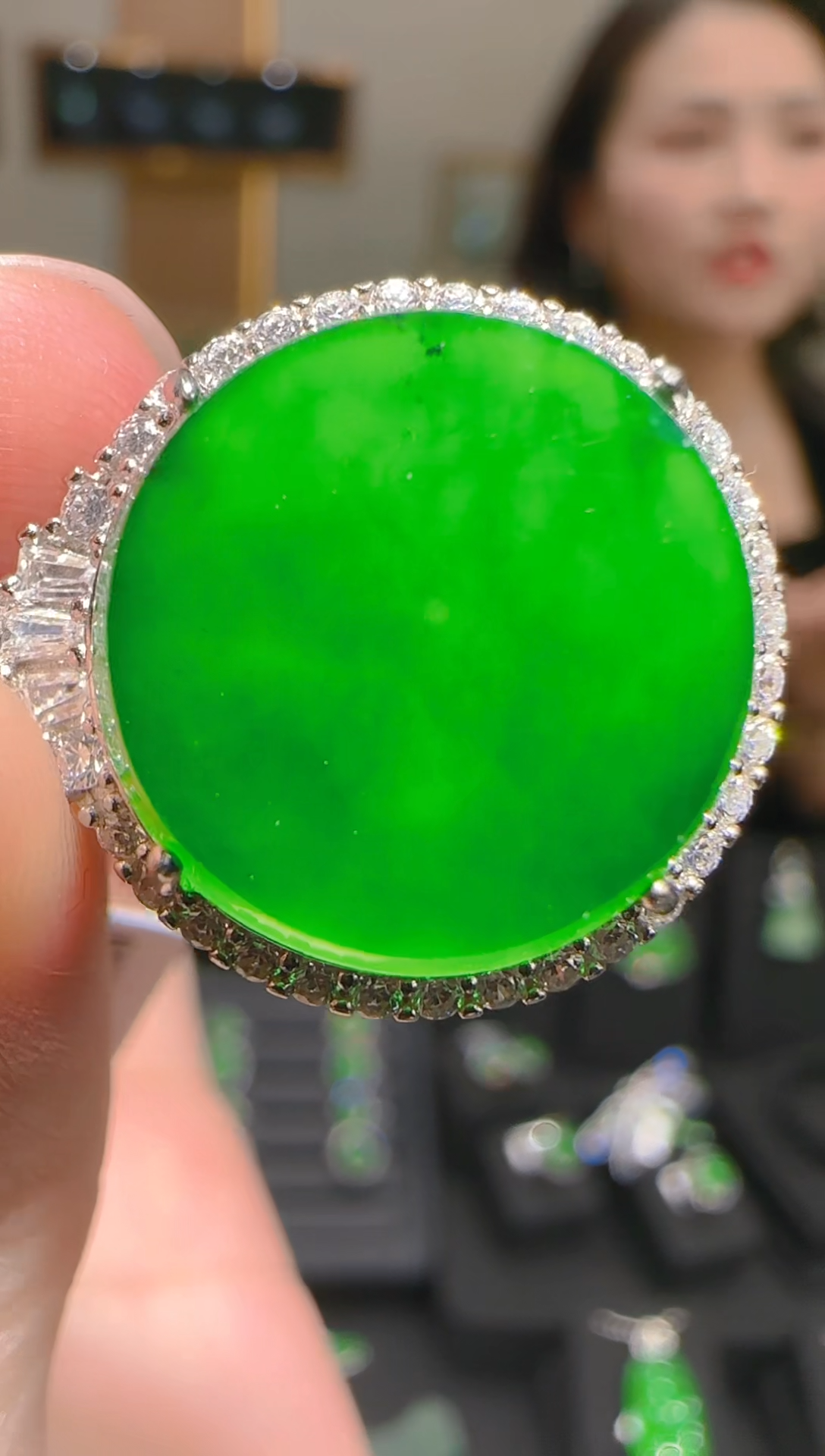 【闪购商品】翡翠吊坠(不含链)银S925镶嵌天然翡翠A货多样性发一件