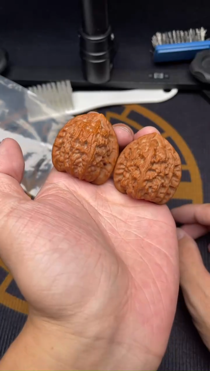 吊坠文玩核桃白狮子41