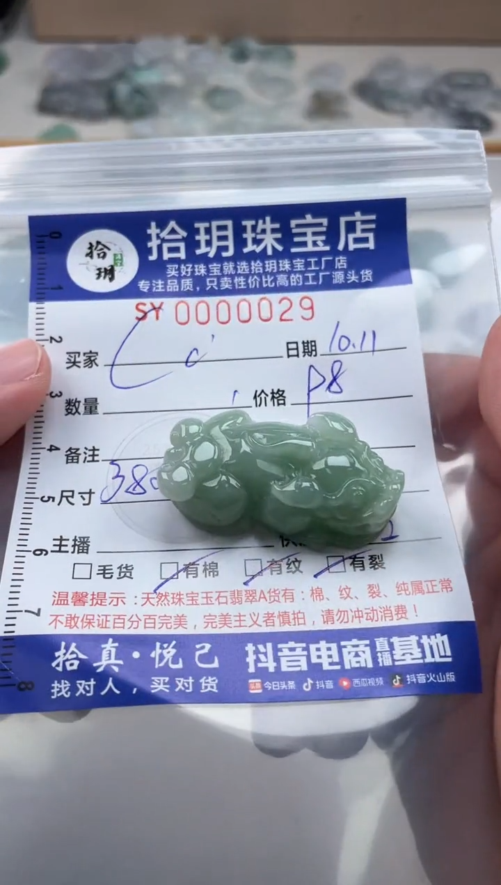 颈饰未镶嵌翡翠✨**✨翡翠挂件貔貅029