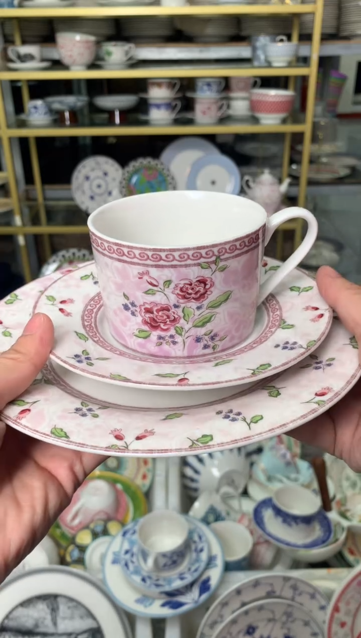 【闪购商品】瓷片陶瓷原单CC949餐具三件套