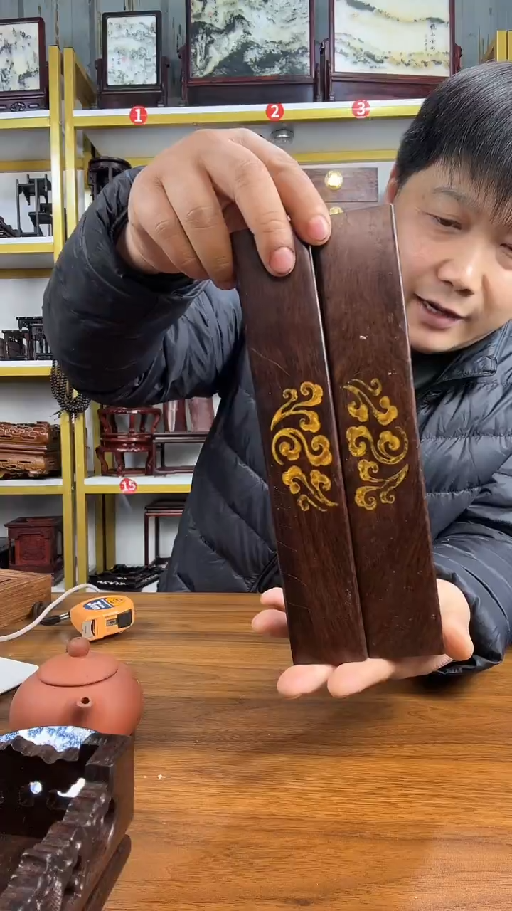 木非洲黑檀镇尺25*4.5*2.4CM