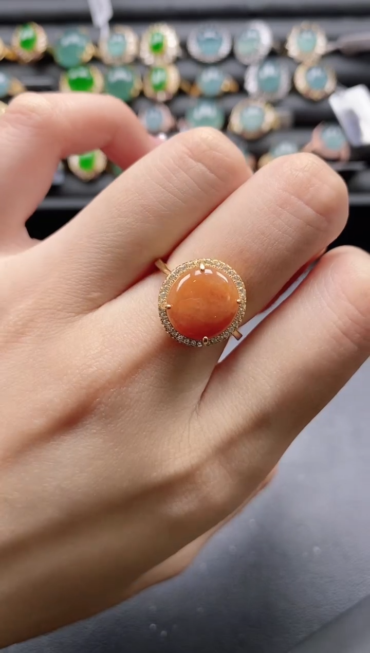 【闪购商品】翡翠戒指银S925镶嵌511511