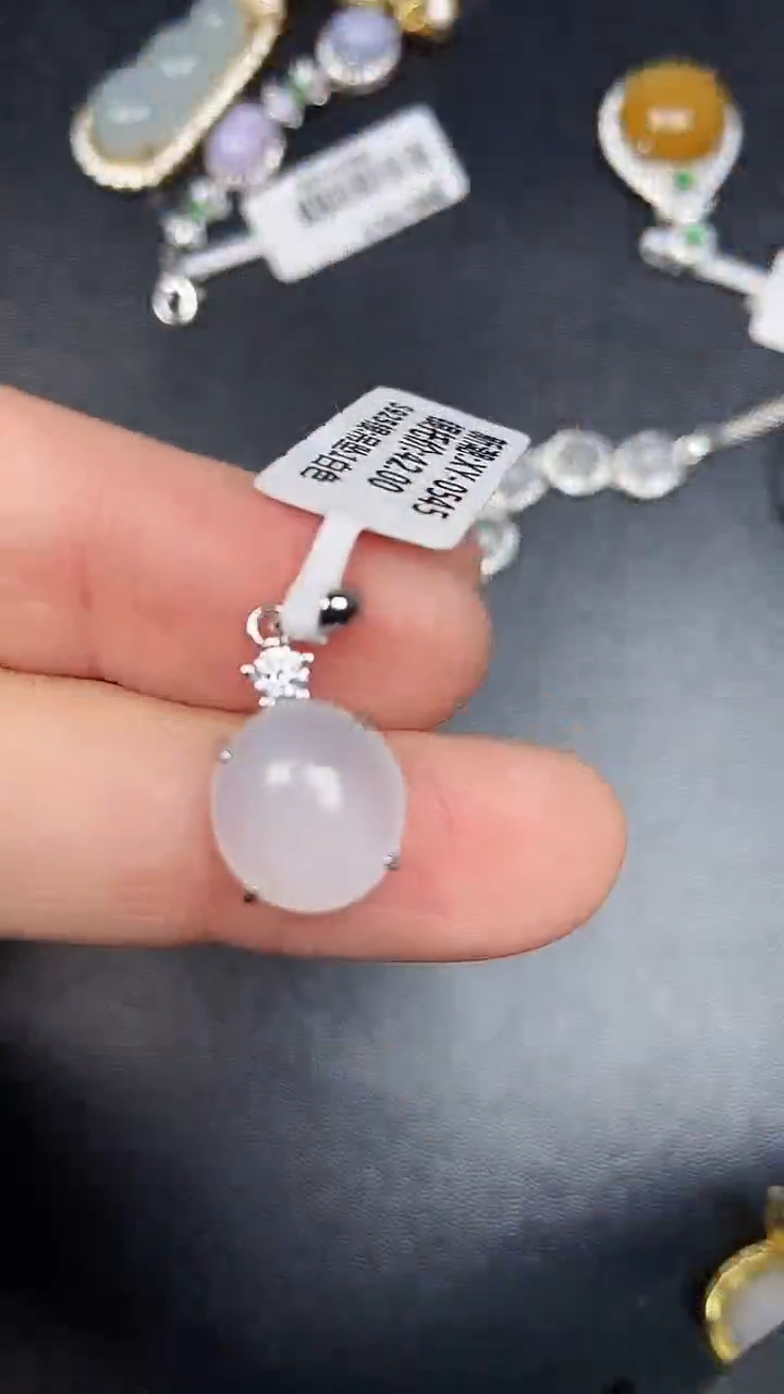 银S925镶嵌戒指翡翠7500